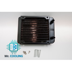 หม้อน้ำ คอมพิวเตอร์, ชุดน้ำ ไซส์120(1ตอน) [แบบมีเดือยใส่ท่ออ่อน/ท่อสายยาง] สีดำ