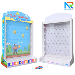 เช่าเกมส์หย่อนเหรียญตั้งโต๊ะ ขนาด (W)50 X (D)20 X (H)75 cm. พร้อมเหรียญพลาสติกคละสี 10 เหรียญ (เฉพาะสาขาเชียงใหม่)
