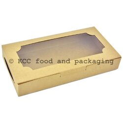 KB30 - กล่องขนมเปี๊ย กลาง สีน้ำตาล (10ใบ) - Ido