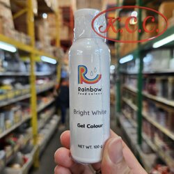 Rainbow Bright White Gel Colour สีเจล สีขาว (60g.)