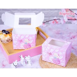 กล่องเค้ก 1 ชิ้น ลายแคนดี้แบร์ 002 (20ใบ)