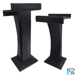 โพเดียมไม้ สีดำ ทรงโมเดิร์น TOPตรง ขนาด (W)55 x (L)42 cm. สูง 111 cm.