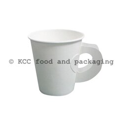 DW - ถ้วยกระดาษ 8 oz มีหู สีขาว (50ใบ)