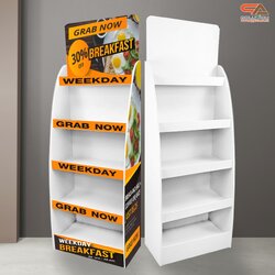 ชั้นวางสินค้าพลาสวูด 5 ชั้น ขนาด (W)50 x (D)30 x (H)150 ซม. วัสดุพลาสวูดหนา 8 มม.