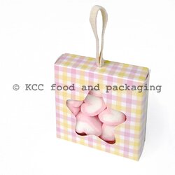 BB03 - กล่องเบเกอรี่ พิมพ์ลายหัวใจ / ดาว (50ใบ) - Ido