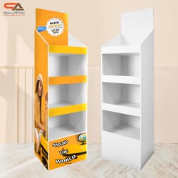 ชั้นวางสินค้าพลาสวูด 4 ชั้น ขนาด (W)36.5 x (D)35 x (W)135 ซม. พลาสวูดหนา 8 มม.พร้อมงานพิมพ์สติ๊กเกอร์