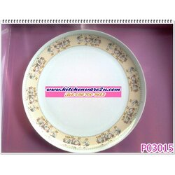 P03015 ถาดเมลามีน กลม 12 นิ้ว ราคาส่งต่อ 1 โหล (คลิ๊กที่สินค้าเพื่อดูรายละเอียด)