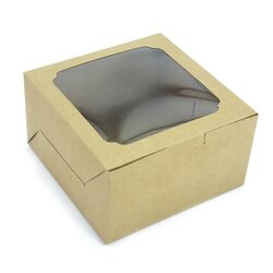 KB03 - กล่องคัพเค้ก 4 ช่อง + ฐาน (10ใบ) - Ido