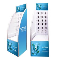 ชั้นวางสินค้าเหล็ก แบบขอแขวน ขนาด (W)45 x (D)45 x (H)150 ซม. พร้อมขอแขวน 18 อัน (ถอดประกอบได้)