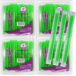 JT - หลอดใหญ่ สีเขียว 11.5 mm x 21 cm. แพ็คซองใส (100เส้น)