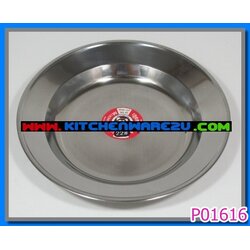 P01616 จานเลส 8นิ้ว ราคาต่อโหล (180 บ/โหล ส่ง 15 บาท ขายส่งทุกอย่าง 20 บาท)