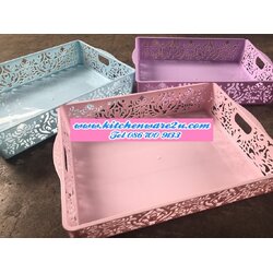 P10294 ตะแกรงเหลี่ยม (25*33*7 cm) ใส่ A4 ได้ สีหวาน ขายดีมากก (ราคาส่งต่อ 1 โหล: 12 ใบ ขายส่งทุกอย่าง 20 บาท