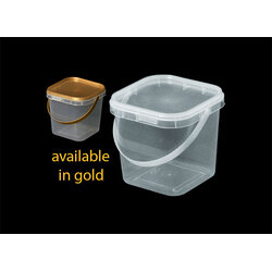 RW1869 - กล่องเซฟตี้ซิล สี่เหลี่ยม (สีทอง) + ฝา (10ใบ)