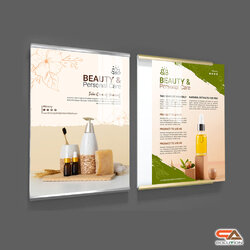 กรอบรูป เฟรมใส่ภาพ กรอบรูปติดผนัง ขนาด A3 เฟรมอะลูมิเนียมสีเงิน และสีทอง มีแถบกาวสำหรับลอกติดผนัง ติดตั้งง่าย ไม่ต้องเจาะ