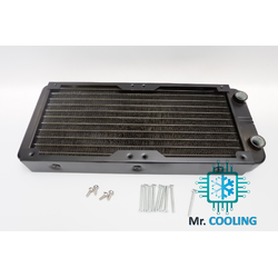 หม้อน้ำ คอมพิวเตอร์, ชุดน้ำ ไซส์240(2ตอน) [แบบมีเกลียวใส่ฟิตติ้ง G1/4] สีดำ