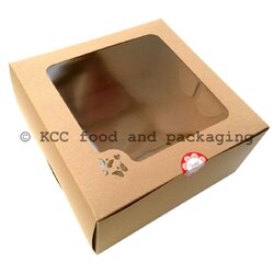 KB10 - กล่อง เค้กคราฟท์ 2 ปอนด์ ทรงสูง (10ใบ) - Ido