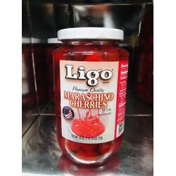 Ligo-มาราสชิโนเชอรี่แดงมีก้าน 26oz.