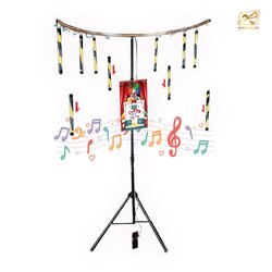 เช่าเกมส์คว้าแท่ง 3 ขา ขนาด (W) 120 X (H) 250 cm. ฝึกความเร็วของมือและสายตา พร้อมหญ้าเทียม