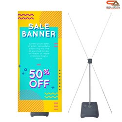 CLEARANCE SALE!!! X STAND เอ๊กซ์สแตน รุ่นฐานน้ำ ขนาด 80X180 ซม. ถอดประกอบได้ มั่นคง ไม่ล้ม