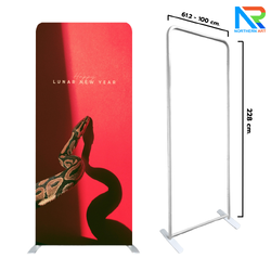 แบคดรอปผ้า (Fabric Backdrop) รุ่นตรง Savvy ขนาด (H)228 x (W)61.2-100 cm. โครงอะลูมิเนียม ถอดประกอบได้ แถมฟรี! กระเป๋าใส่อุปกรณ์ 1 ใบ