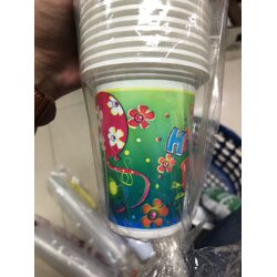 EPP - แก้วน้ำพลาสติก 7 oz. ลาย (50ใบ)