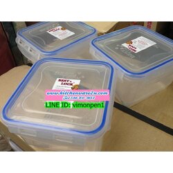 P10050 กล่องเวฟ Best&Lock ทรงเหลี่ยมจตุรัส 1.2 ลิตร (13*13*9.5 cm) ขายดีมาก ดีไซน์ใหม่ ราคาส่งต่อ 1 โหล: 12 ใบ:ขายส่งทุกอย่าง 20 บาท