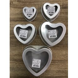 พิมพ์เค้กหัวใจถอดก้นได้ 4 5 6 7 8นิ้ว #SIZE อื่นราคาตามด้านล่างครับ
