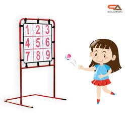 เช่าเกมส์ปาบอล ตั้งพื้น ขนาด (W)66 x (H)117 cm.ถอดประกอบได้ พร้อมลูกบอล 12 ลูก เล่นสนุกทุกที่ทุกเวลา