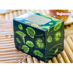 กล่องเค้ก 1 ชิ้น กรีน ทรอปิคัล (20ใบ) BT0105018