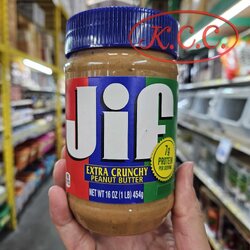 JIFครั้นซี พีนัต บัตเตอร์ หยาบ (454กรัม) Peanut Butter