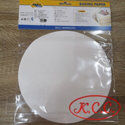 กระดาษไขกลม 8 นิ้ว 20 แผ่น กระดาษรองอบ