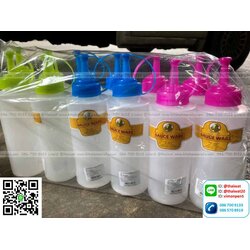 P07282 ขวดซอสเล็ก ดีไซน์ใหม่ ราคาส่งต่อ 1 โหล: 12 ใบ