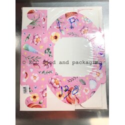 กล่องเค้ก 1 ปอนด์ ลาย ยูนิคอร์นชมพู (10ใบ)