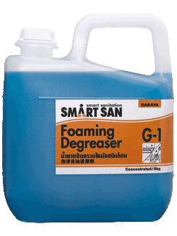 น้ำยาขจัดคราบไขมัน โปรตีน SARAYA Smart San G-1