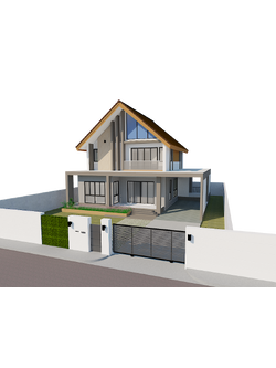 แบบบ้านนอร์ดิก2ชั้น 4ห้องนอน3ห้องน้ำ