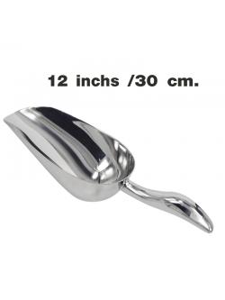 ที่ตักน้ำแข็ง กรวยตักวัตถุดิบ กรวยตักน้ำแข็ง ขนาด 12 นิ้ว ด้ามโค้ง 1606-022