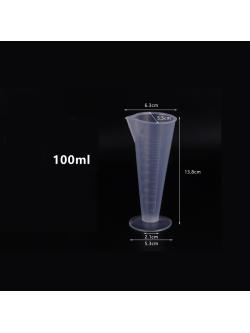 ถ้วยตวง แก้วตวง พลาสติกทรงกรวย 100 cc.(ฐานเรียบ) 1610-435