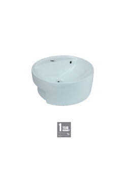 อ่างล้างหน้า แบบฝังครึ่งเคาน์เตอร์ MC077