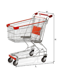 NESTABLE SHOPPING TROLLEY 80 LITRE