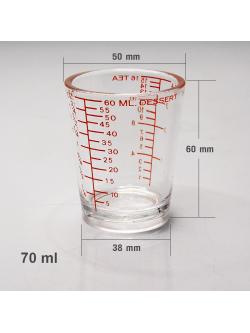 แก้วตวง ถ้วยตวง พลาสติก 2 ออนซ์ 1610-566