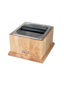 อ่างเคาะกากกาแฟ +กล่องไม้ตั้งอ่างเคาะกาก สูง 11.8 (ตัวเล็ก)