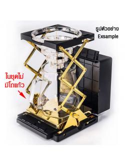 ชุดตาชั่ง พร้อมที่ดริปกาแฟ RACCEA พับเก็บพกพาได้ สีทอง, เงิน