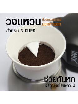 ที่ช่วยกรอกกาแฟมอคค่าพอท Ø53 mm. สำหรับ 3 cups
