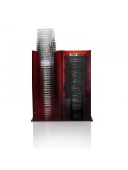 2 compartment acrylic box for keep drink glass