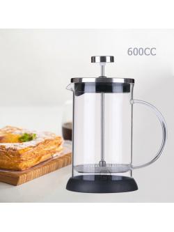 เฟรนช์เพรส กาชงชา และ กาแฟ ตีฟองนม 600 CC