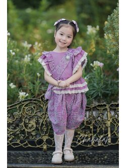 (เซต 4 ชิ้น) ชุดไทยแบรนด์ Chabafah รุ่น ศิรินภา สีชมพูกลีบบัว