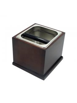 อ่างเคาะกากกาแฟ +กล่องไม้ตั้งอ่างเคาะกาก สูง 16.5 (ตัวใหญ่)