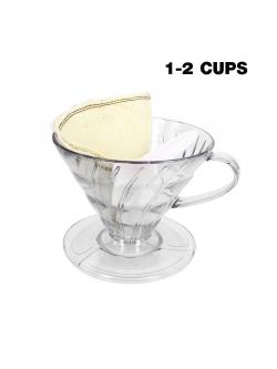 ถ้วยดริปเปอร์ หรือ ถ้วยกรองกาแฟ ทรงกรวย V01 รูเดี่ยว 1-2 ถ้วย