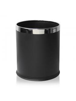 Black 2 Layers plastic trashcan 1402-086