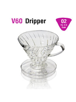 ถ้วยกรองกาแฟ AS V60 ดริปเปอร์ ทรงกรวย รูเดี่ยว 2-4 คัพ